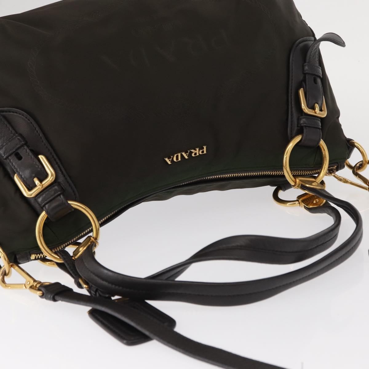 Prada Vintage Handbag Tessuto, KHAKI, NYLON, Handbag