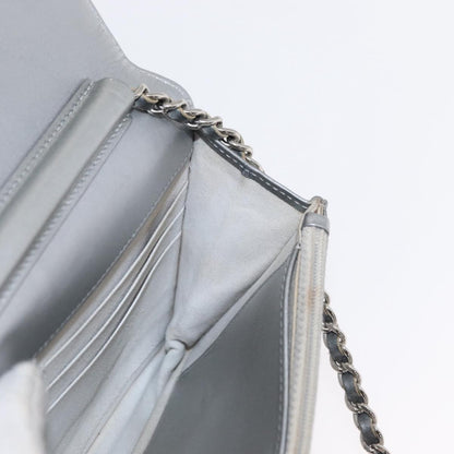 Chanel Reissue 2.55 Wallet on Chain Quilted Lambskin, SILVER, LEATHER, Shoulder bag