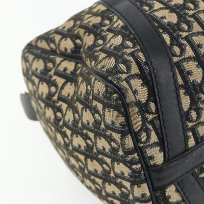 Christian Dior Vintage Trotter Boston Bag Diorissimo Canvas, Navy, Canvas, Handbag