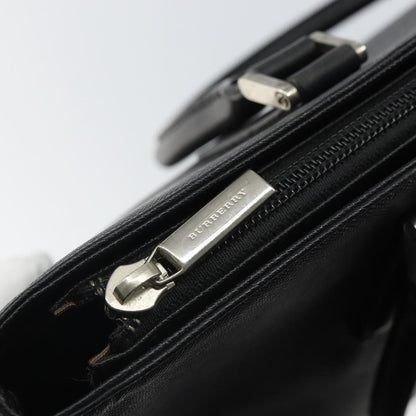 Burberry Vintage tote bag Leather, BLACK, LEATHER, Tote bag