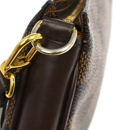Louis Vuitton Navona Pochette Accessoires Damier, Brown, Canvas, Clutch