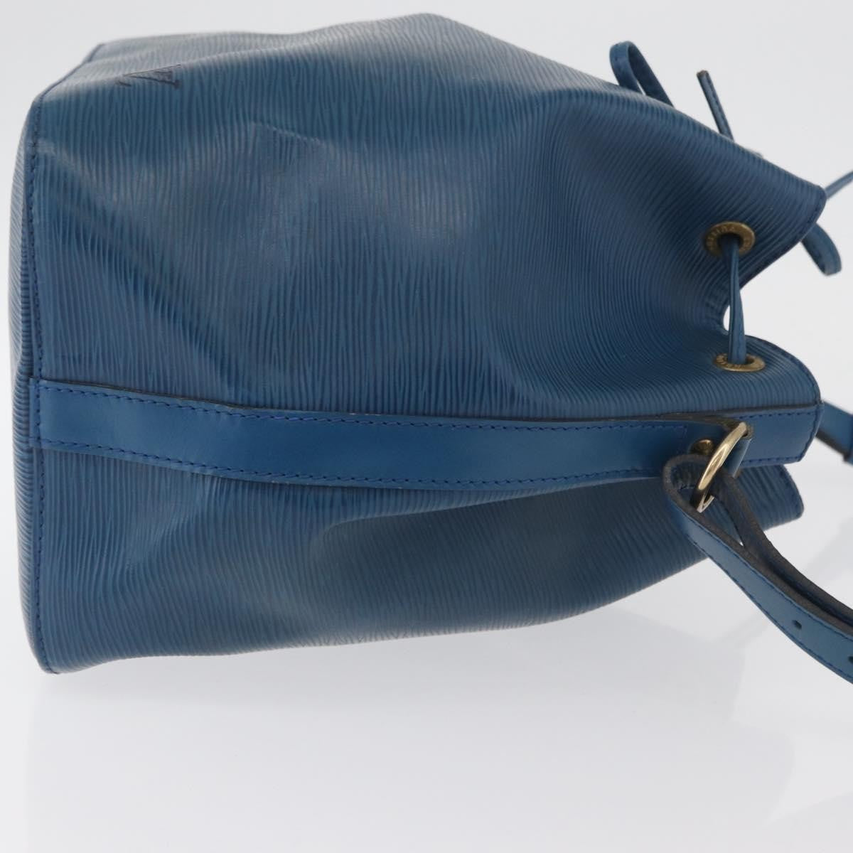 Louis Vuitton Petit Noe Handbag Epi Leather, Blue, Leather, Shoulder Bag