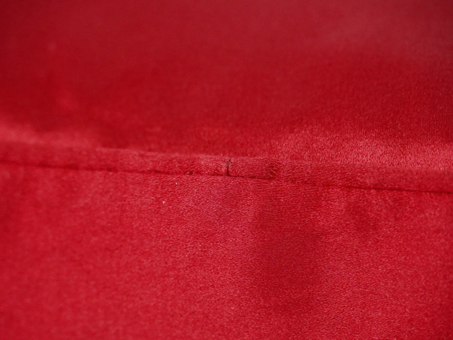 Prada Zip Around Toiletry Bag Silk, Red, Satin, Clutch