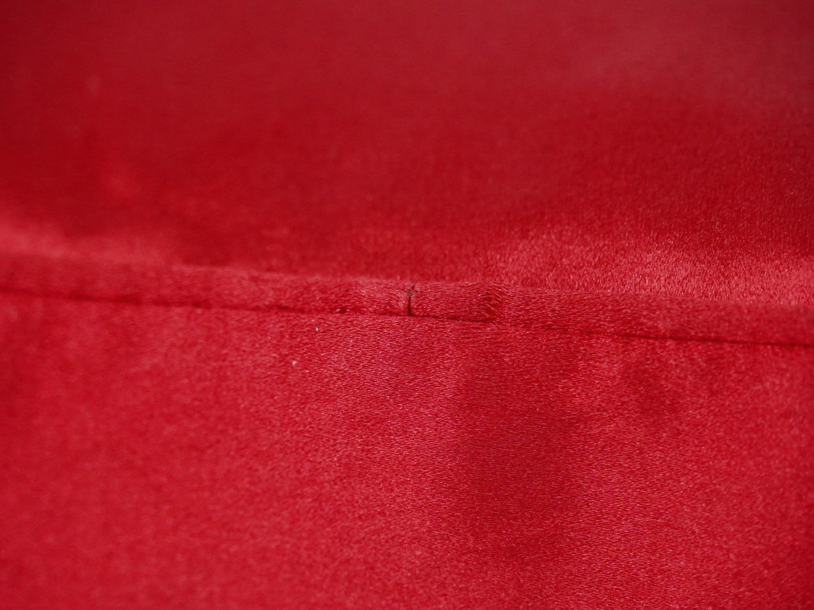 Prada Zip Around Toiletry Bag Silk, Red, Satin, Clutch