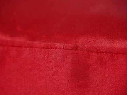 Prada Zip Around Toiletry Bag Silk, Red, Satin, Clutch