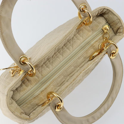 Christian Dior Lady Dior Bag Nylon, BEIGE, NYLON, Handbag