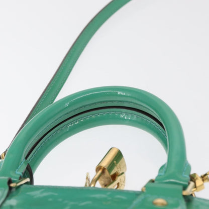 Louis Vuitton Alma Handbag Monogram Vernis, BLUE, PATENT_LEATHER, Handbag