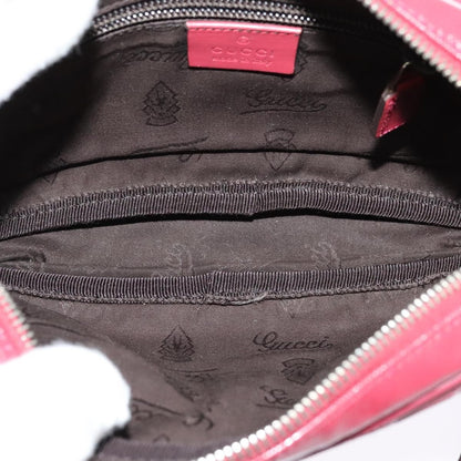 Gucci Zip Messenger Bag (Outlet) Canvas, RED, CANVAS, Shoulder bag