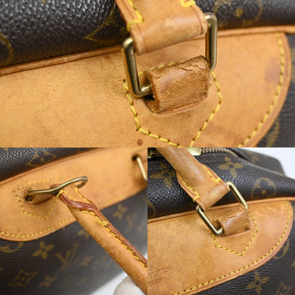 Louis Vuitton Deauville Handbag Monogram Canvas, BROWN, LEATHER, Handbag