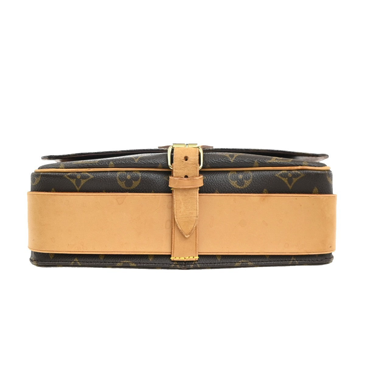 Louis Vuitton Cartouchiere Handbag Monogram Canvas, BROWN, CANVAS, Shoulder bag