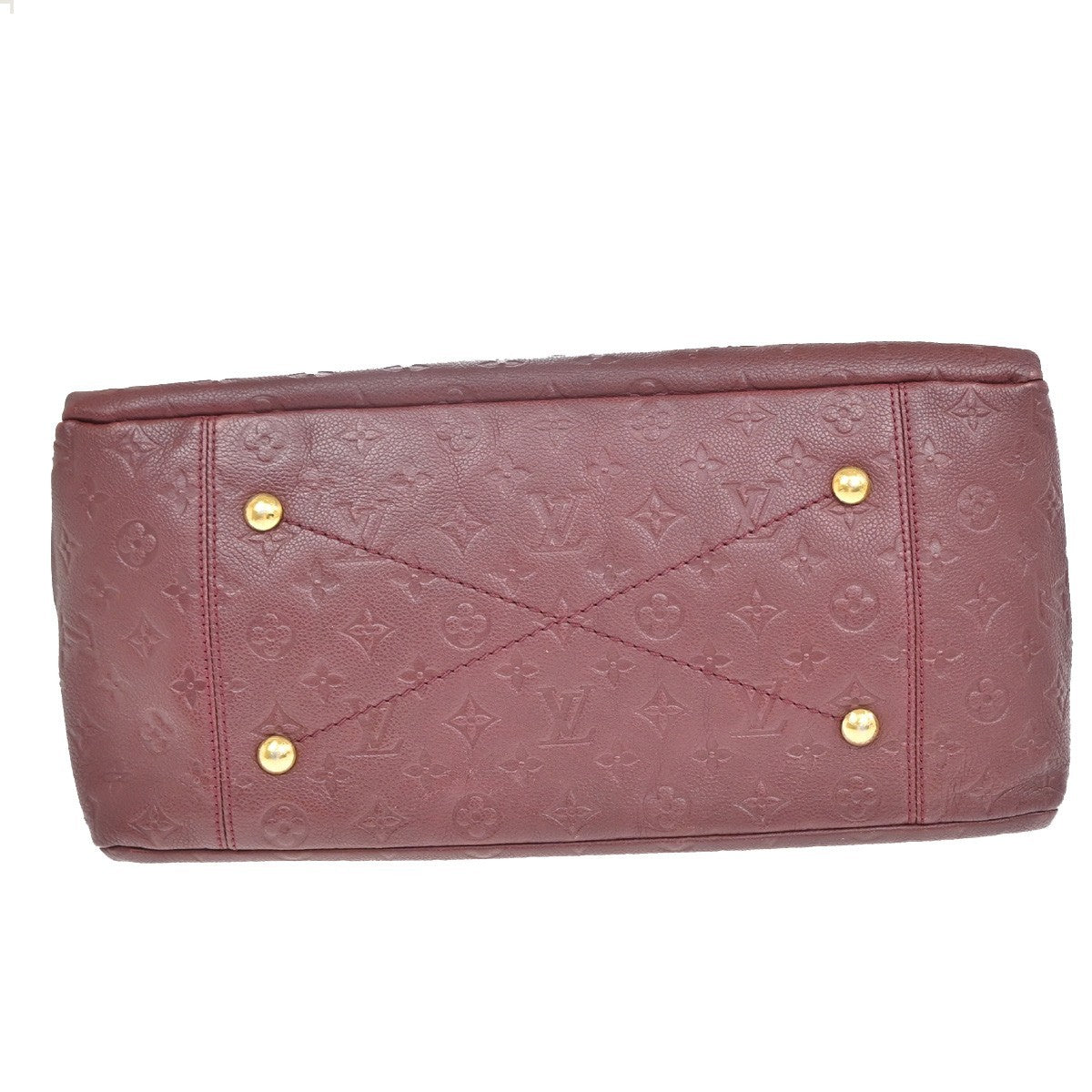 Louis Vuitton Artsy Handbag Monogram Empreinte Leather, RED, LEATHER, Shoulder bag