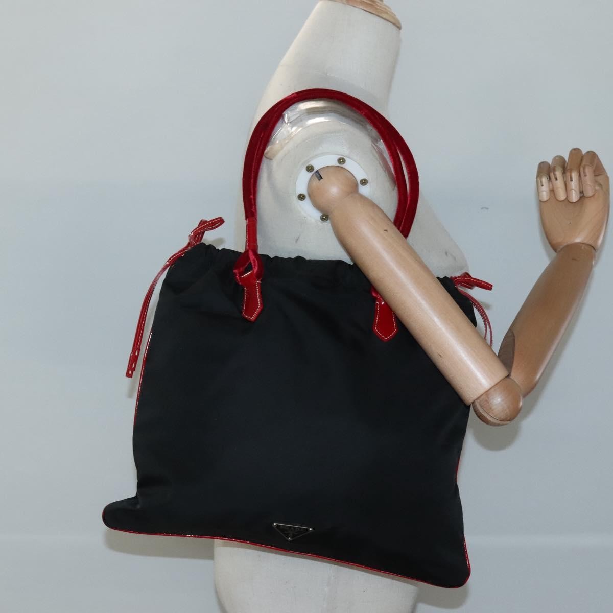 Prada Vintage Tote Tessuto, BLACK, NYLON, Tote bag