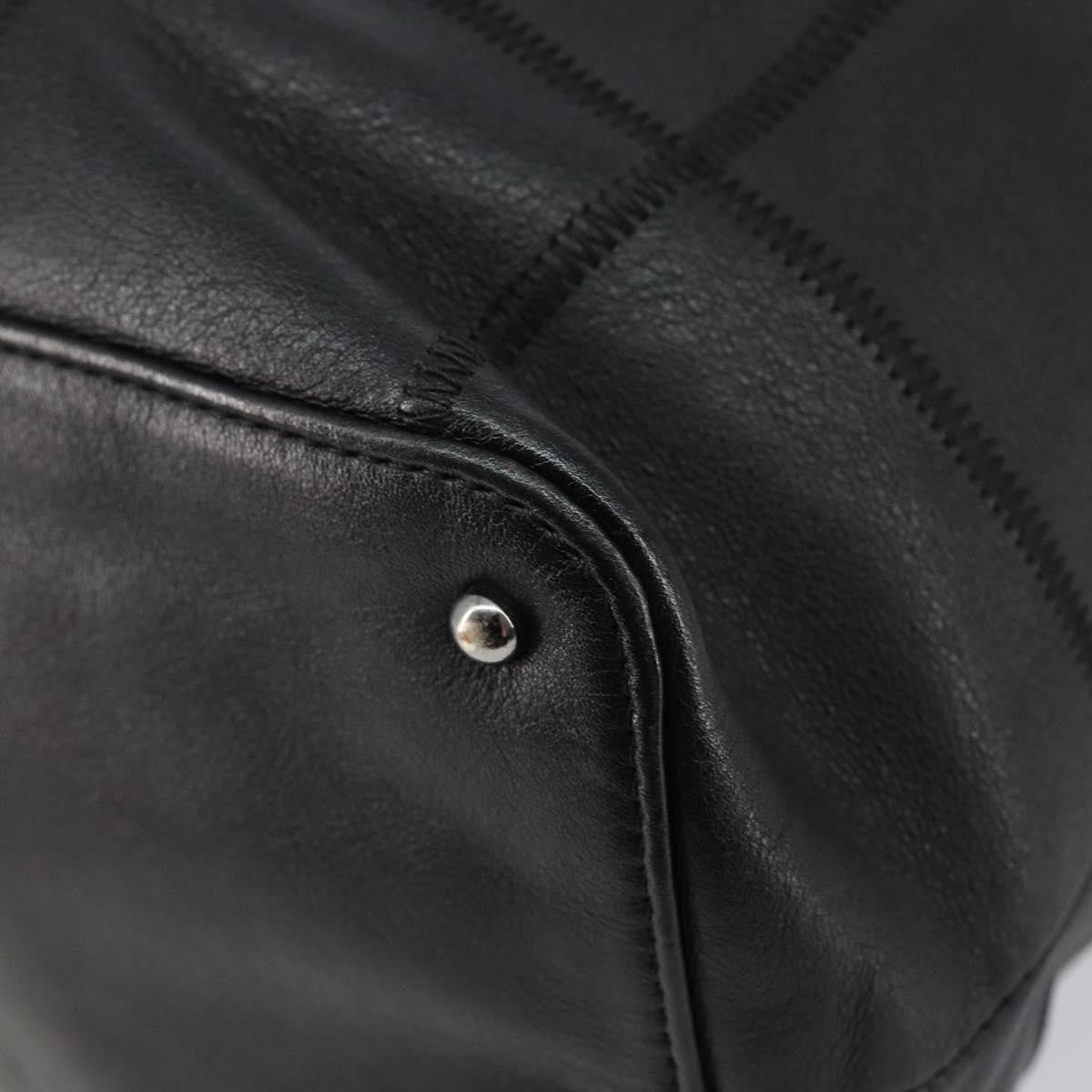 Chanel Square Stitch Tassel Hobo Quilted Leather, BLACK, LEATHER, Handbag