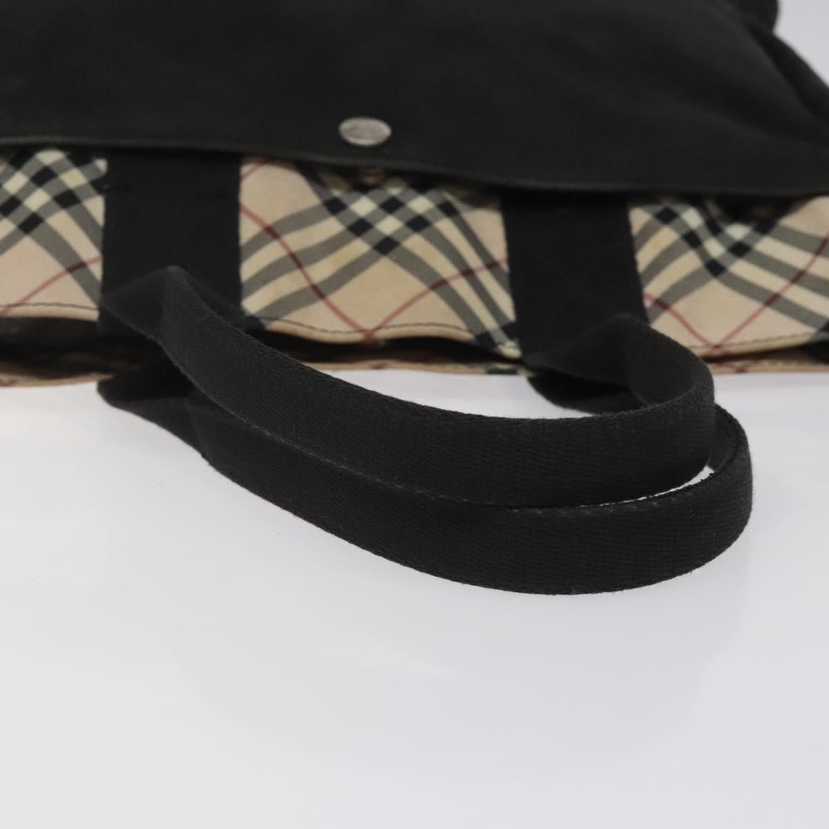 Burberry Nova Check Tote canvas check pattern, BLACK, CANVAS, Tote bag