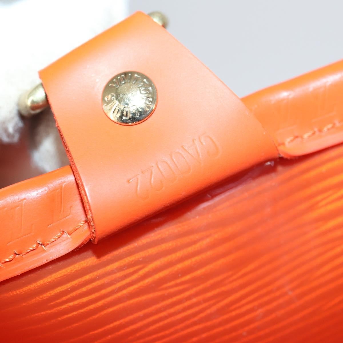 Louis Vuitton Plage Lagoon Bay Handbag Vinyl Epi Leather, ORANGE, LEATHER, Tote bag
