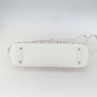 Salvatore Ferragamo Gancini handbag Leather, White, Leather, Handbag