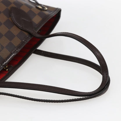 Louis Vuitton Neverfull Tote Damier, BROWN, CANVAS, Tote bag