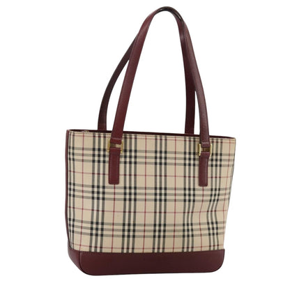 Burberry Nova Check Tote Canvas and Leather, BEIGE, CANVAS, Tote bag