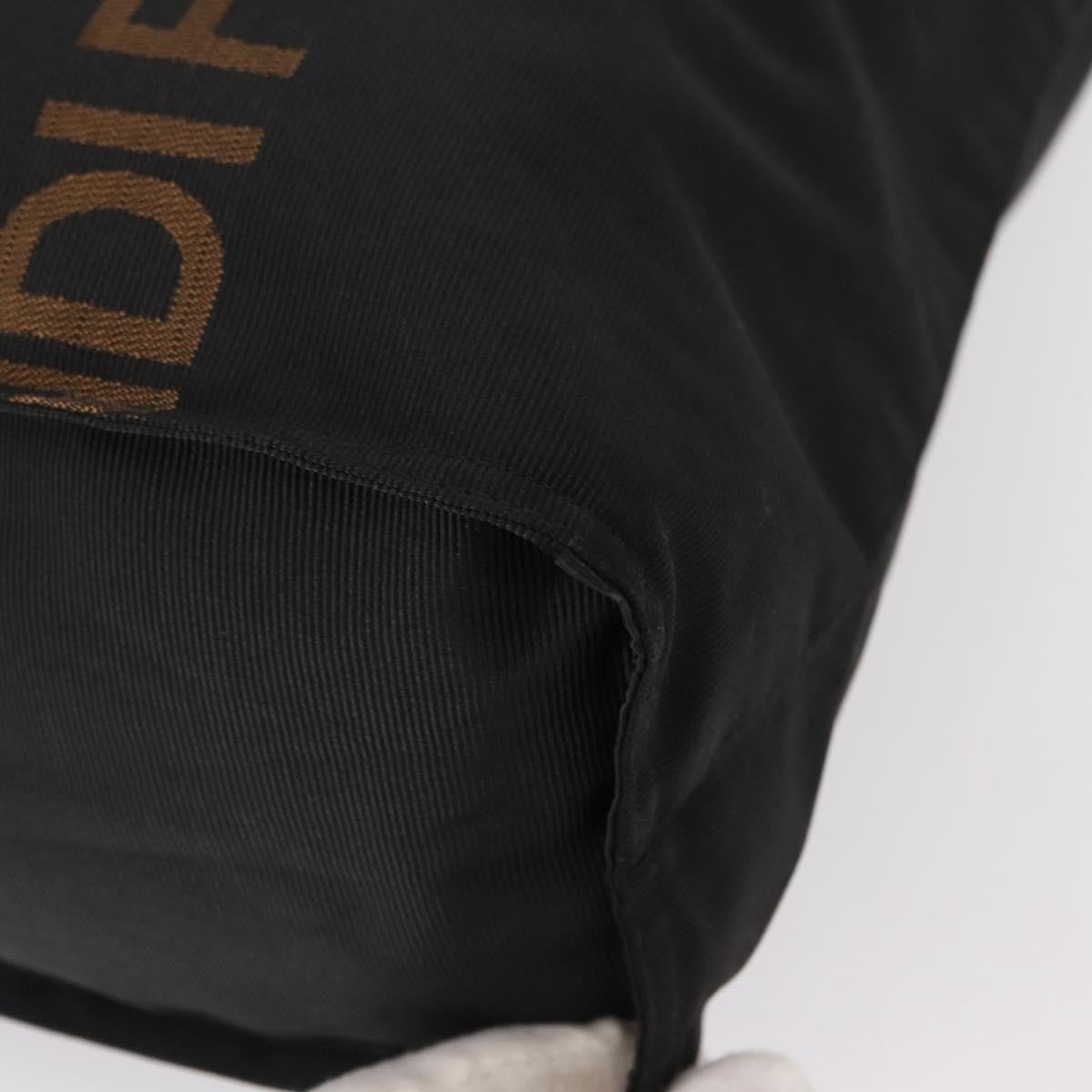 Fendi Vintage Convertible Logo Weekender Nylon, Black, Nylon, Tote Bag