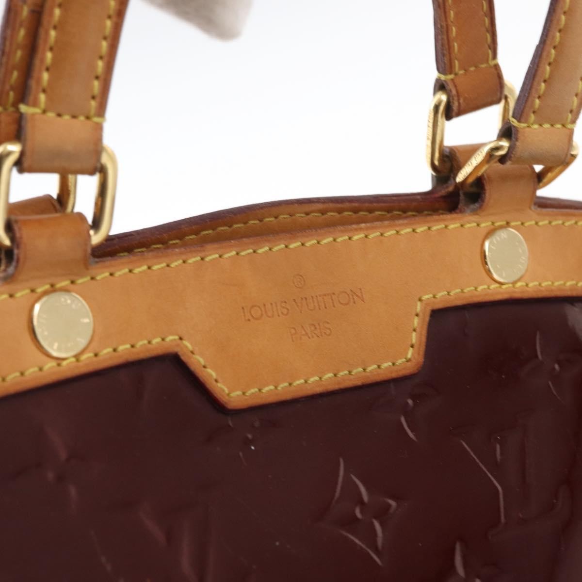 Louis Vuitton Brea Handbag Monogram Vernis, BURGUNDY, PATENT_LEATHER, Handbag