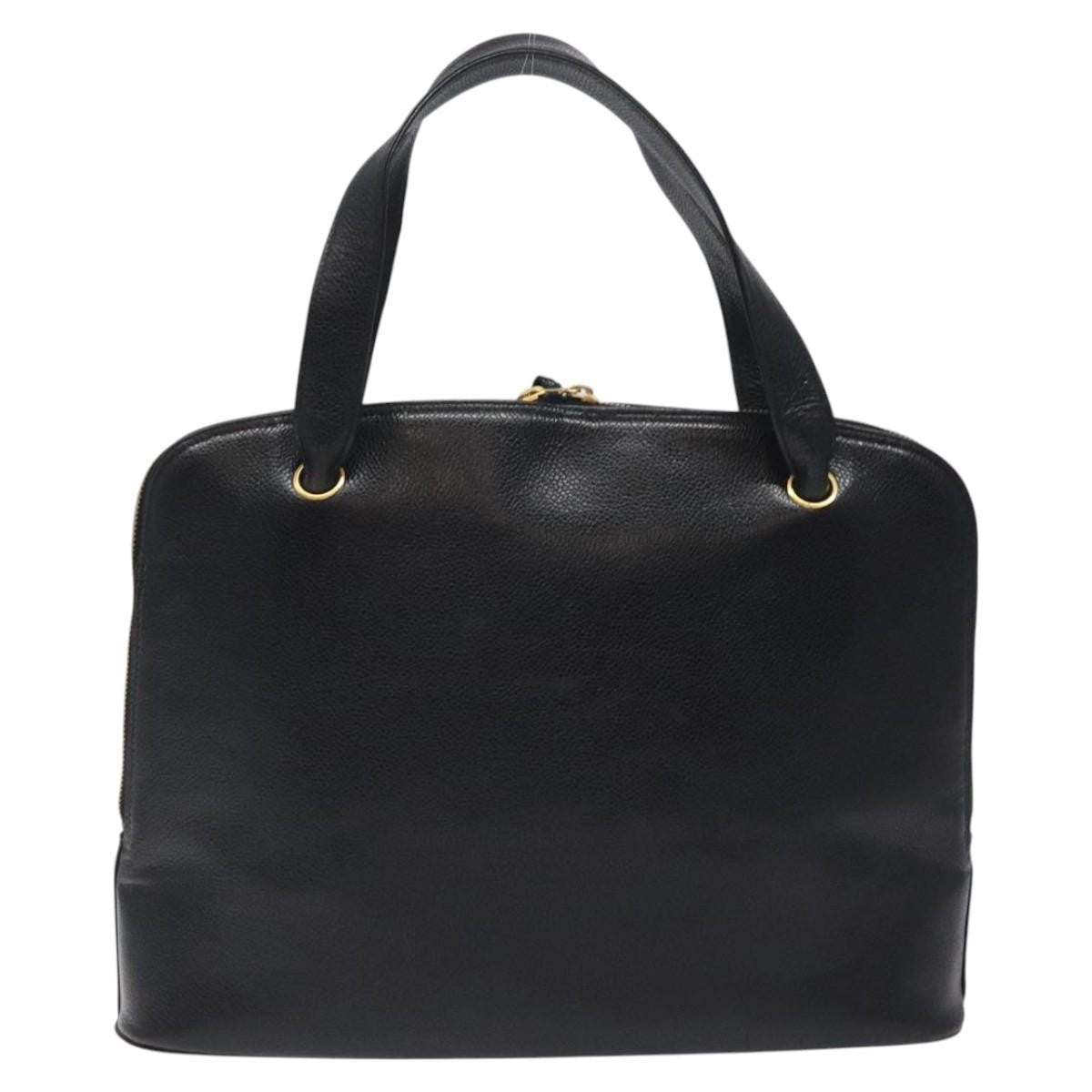 Chanel Vintage CC Dome Bag Caviar, Black, Calfskin, Handbag