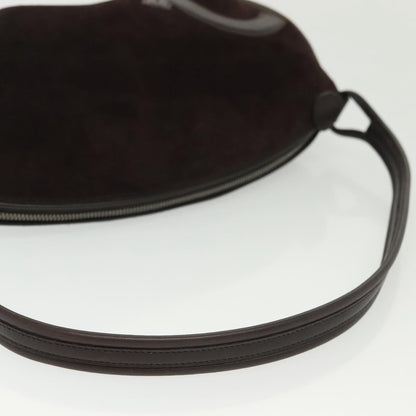 Salvatore Ferragamo Pochette Pony Hair, BROWN, SUEDE, Shoulder bag