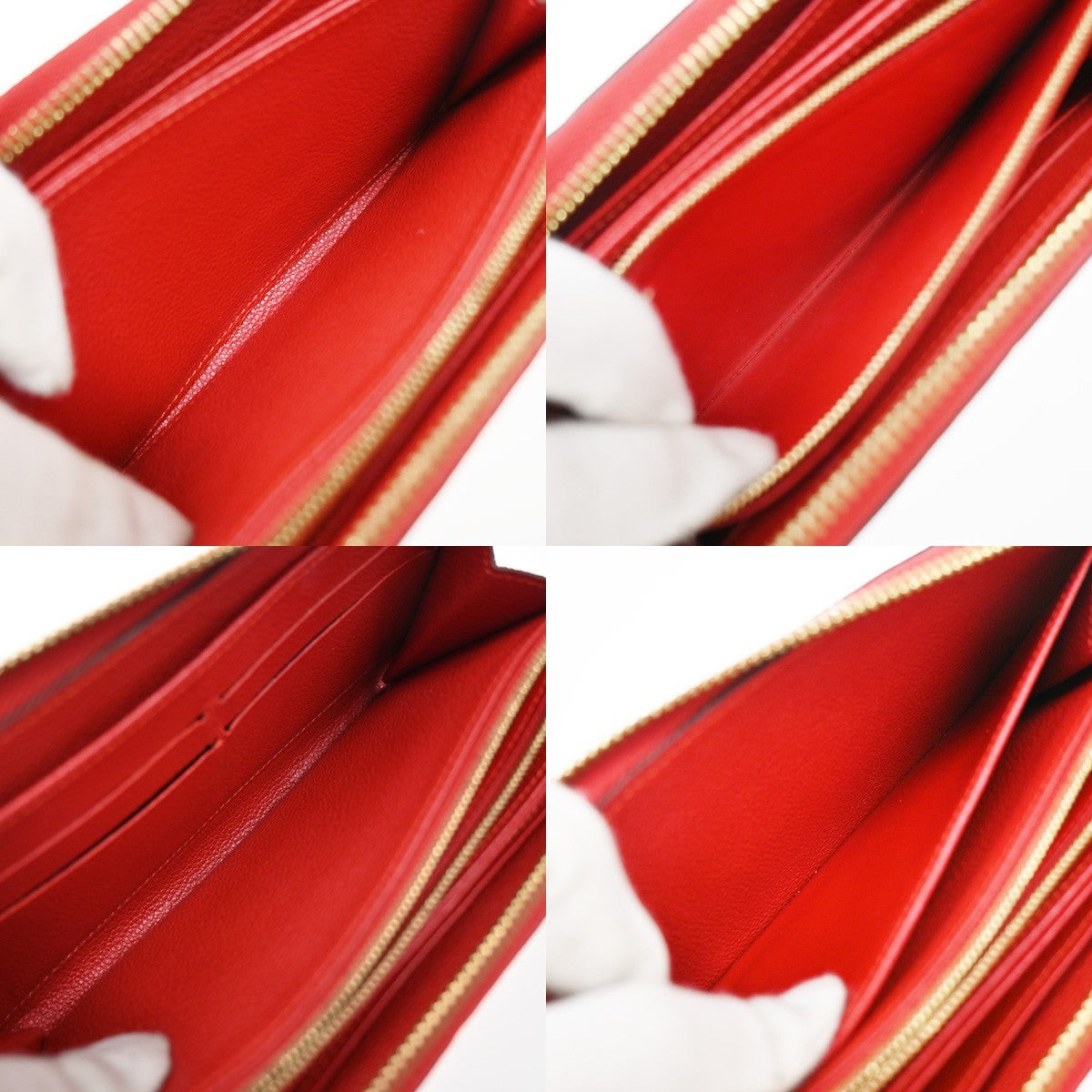 Louis Vuitton Portefeuille zippy Monogramme Empreinte Monogramme Empreinte, RED, LEATHER, Wallets