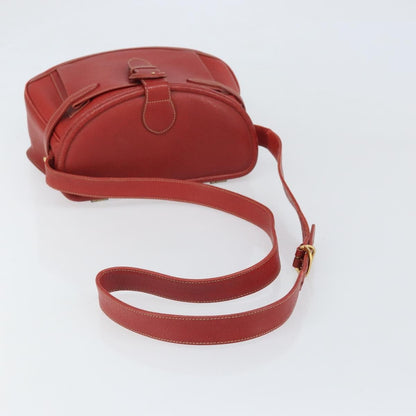Gucci Vintage Shoulder Bag Leather, RED, LEATHER, Shoulder bag