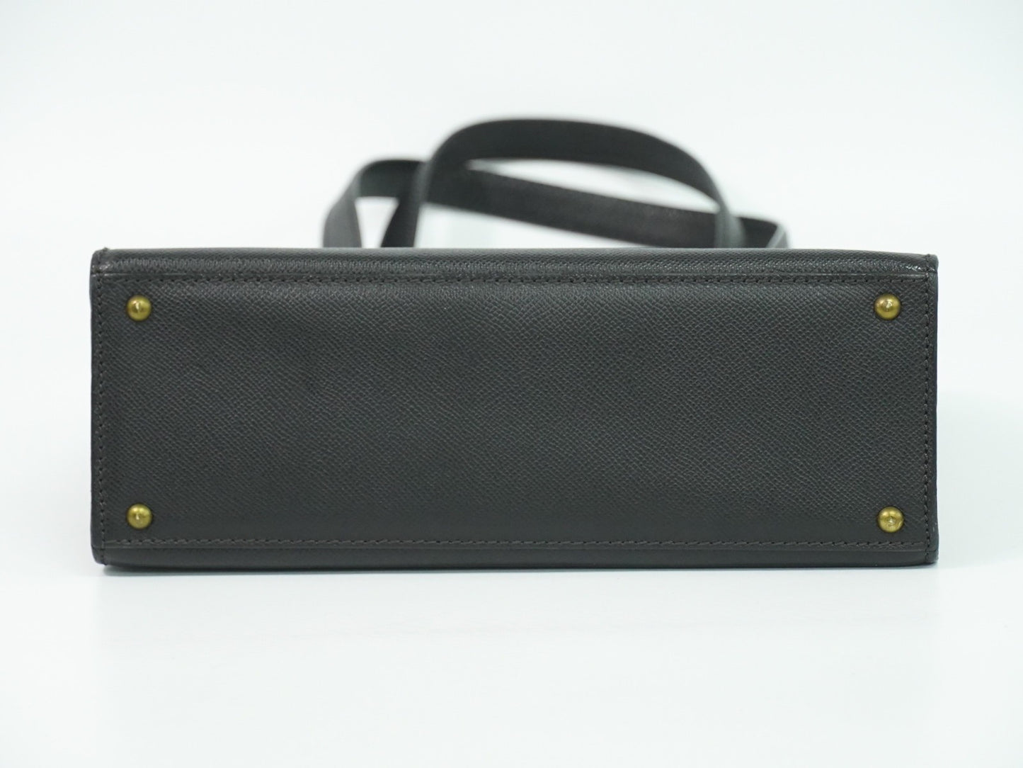 Chanel Vintage Logo Tote Leather, BLACK, LEATHER, Tote bag