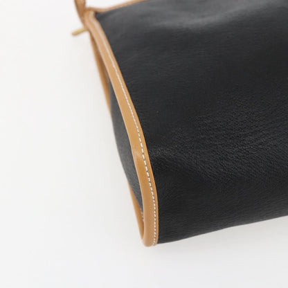 Gucci Zipped Pouch Leather, BLACK, LEATHER, Clutche & pouche