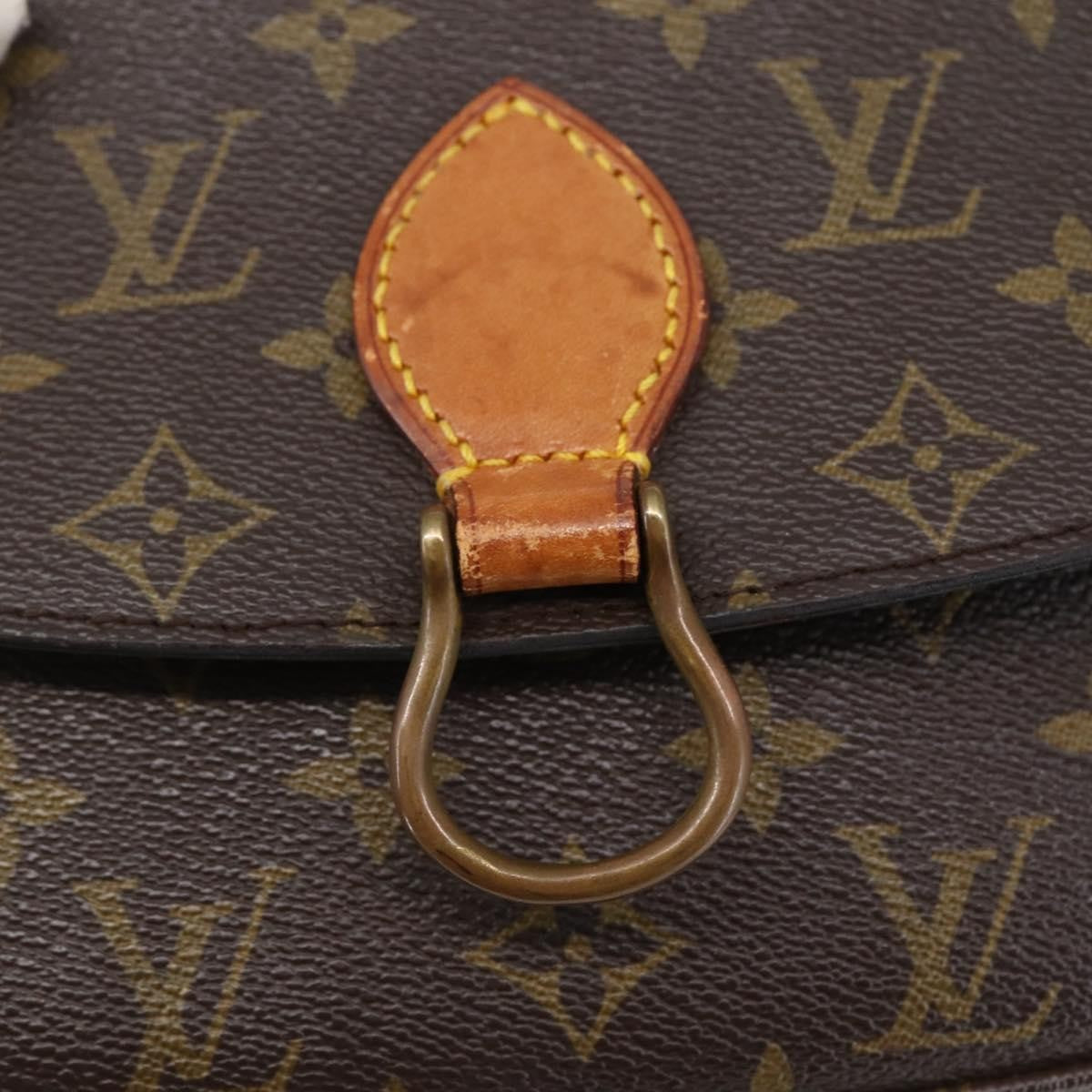 Louis Vuitton Saint Cloud Handbag Monogram Canvas, BROWN, CANVAS, Shoulder bag