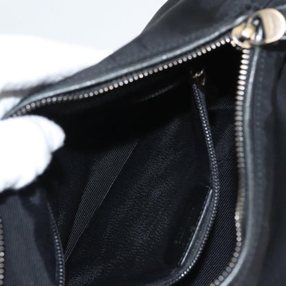 Salvatore Ferragamo Vala Shoulder Bag Nylon, BLACK, NYLON, Shoulder bag