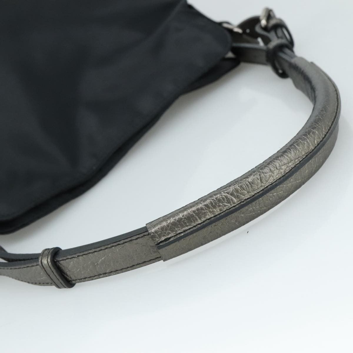 Burberry Vintage Shoulder Bag Nylon, BLACK, NYLON, Shoulder bag