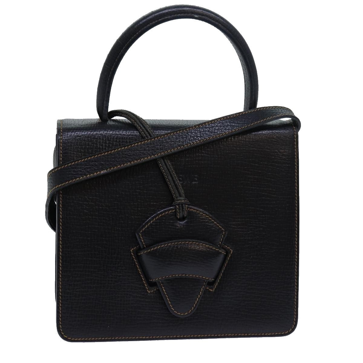 Loewe Barcelona Shoulder Bag Leather, BLACK, LEATHER, Handbag
