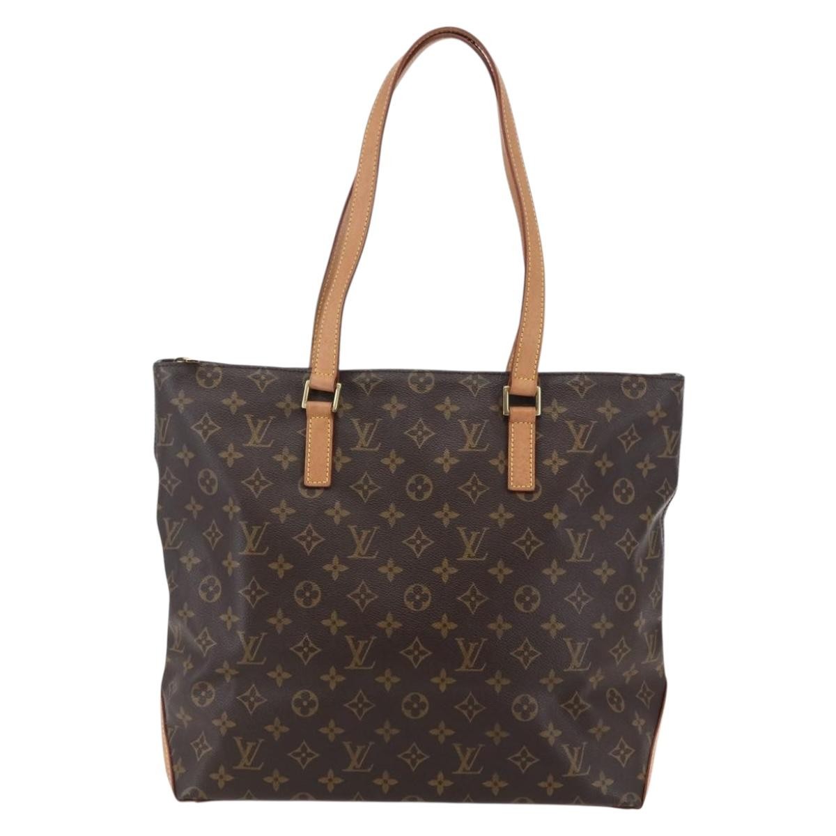 Louis Vuitton Cabas Mezzo Monogram Canvas, BROWN, CANVAS, Tote bag