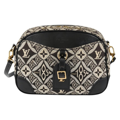 Louis Vuitton Deauville Handbag Limited Edition Since 1854 Monogram Jacquard, BLACK, CANVAS, Shoulder bag