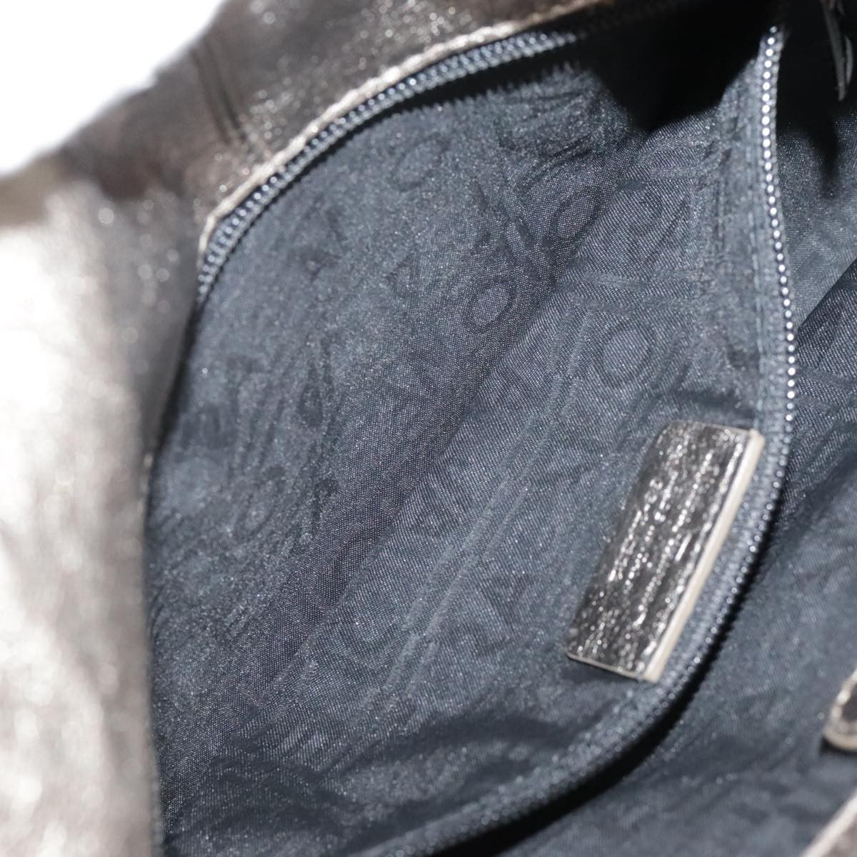 Salvatore Ferragamo Gancini Shoulder Bag Leather, GOLD, LEATHER, Shoulder bag