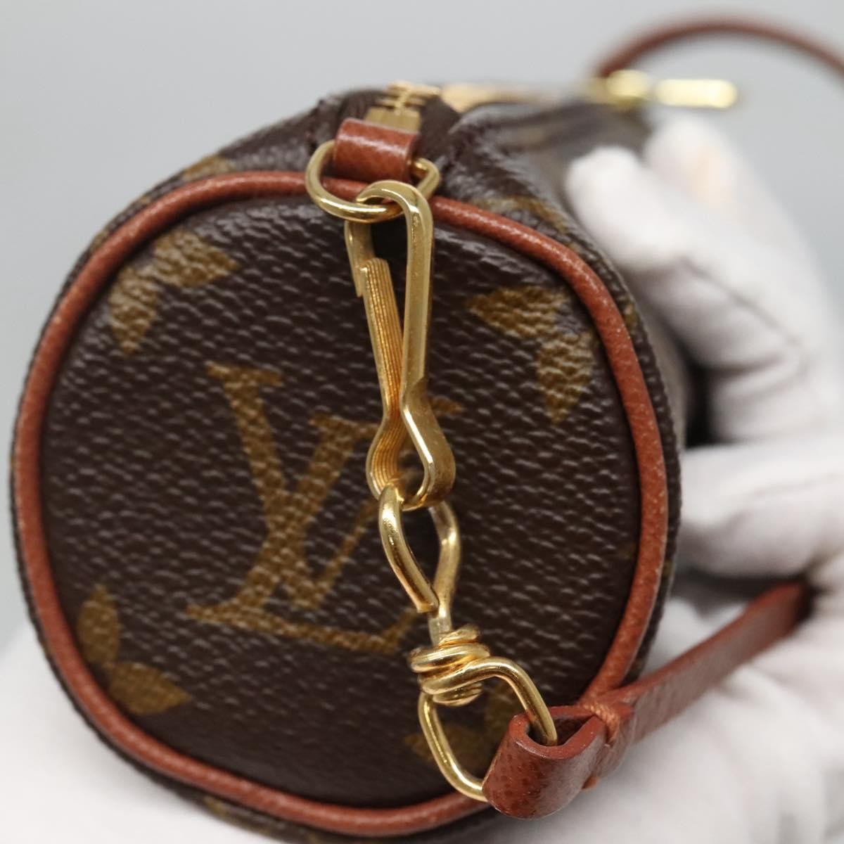 Louis Vuitton Papillon Pochette Monogram Canvas, BROWN, CANVAS, Handbag