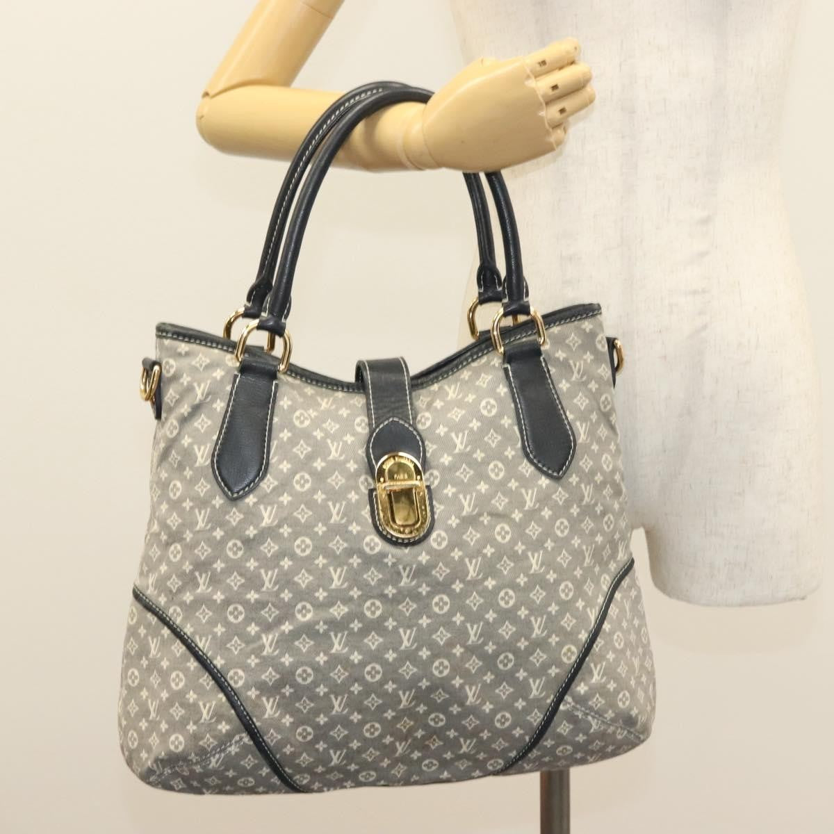 Louis Vuitton Elegie Handbag Monogram Idylle, NAVY, CANVAS, Handbag