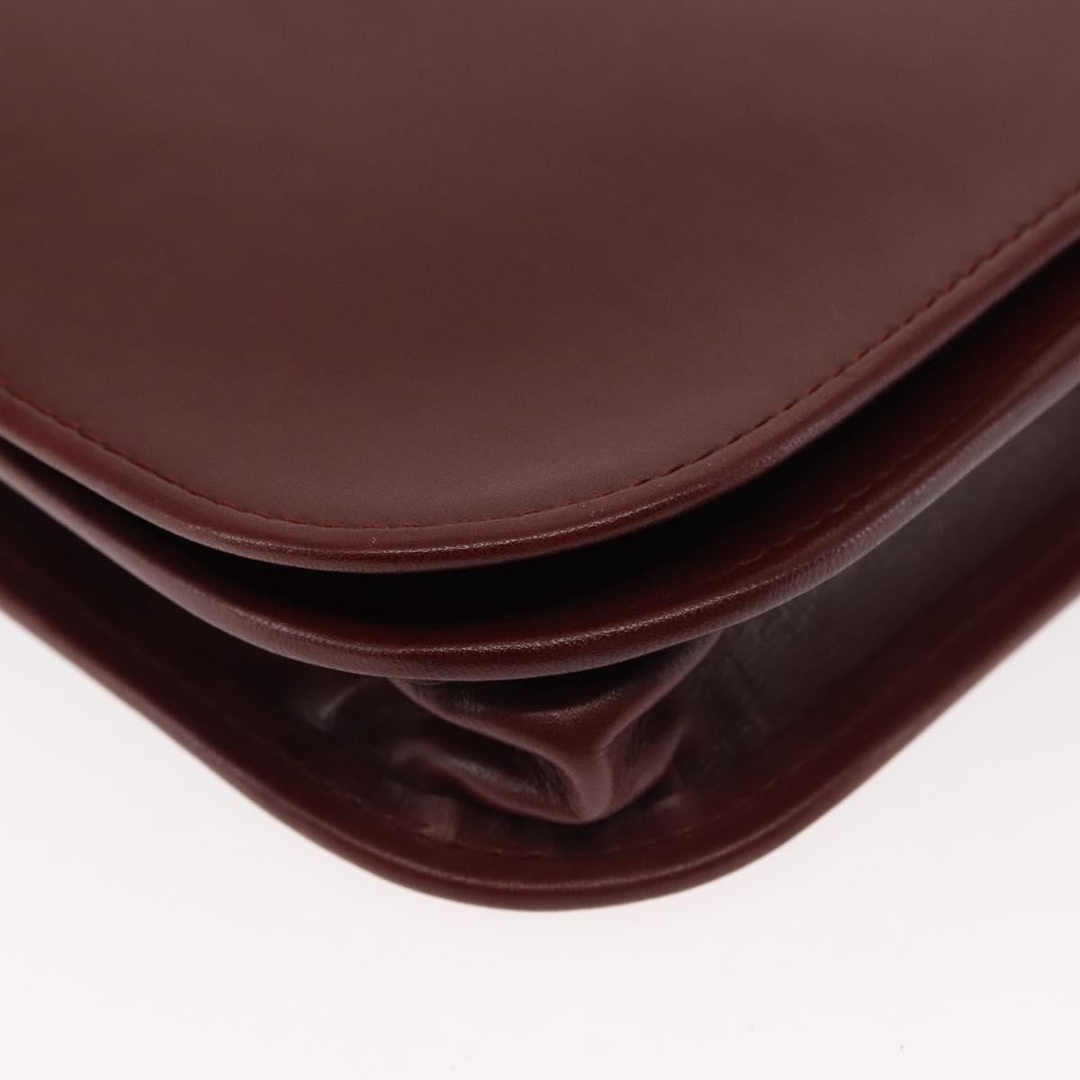 cartier Must de Cartier Shoulder Bag Leather, BURGUNDY, LEATHER, Shoulder bag