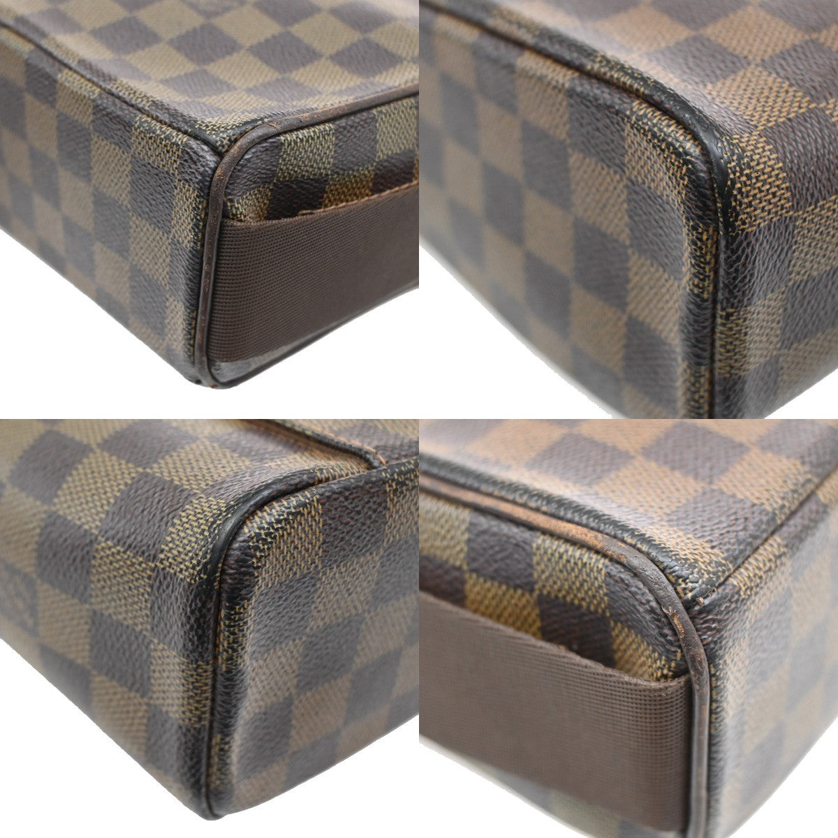 Louis Vuitton Olav Handbag Damier, BROWN, CANVAS, Shoulder bag
