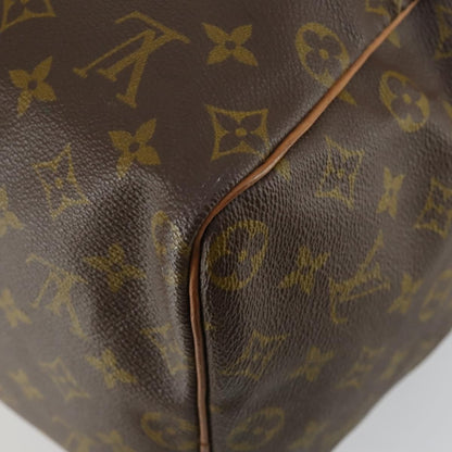 Louis Vuitton Speedy Handbag Monogram Canvas, BROWN, CANVAS, Handbag
