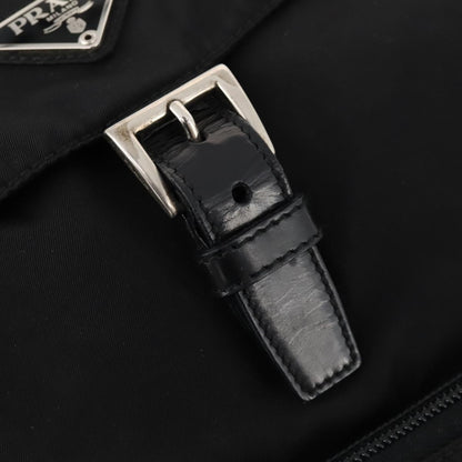 Prada Front Pocket Backpack Tessuto, BLACK, NYLON, Backpack