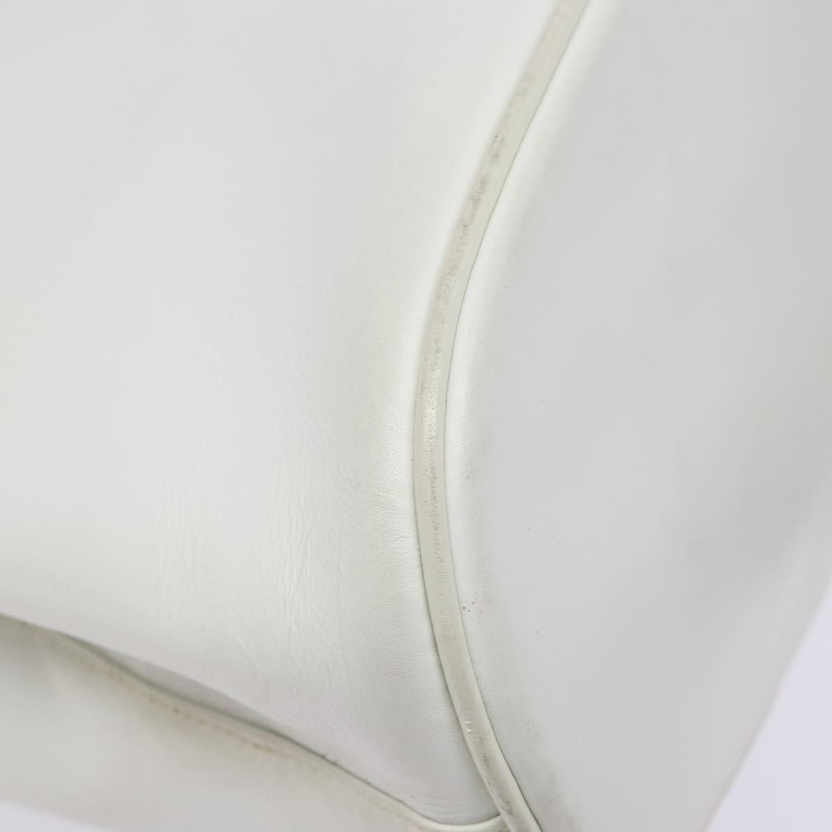 Salvatore Ferragamo Vintage Gancini Convertible Top Handle Bag Leather, WHITE, LEATHER, Handbag