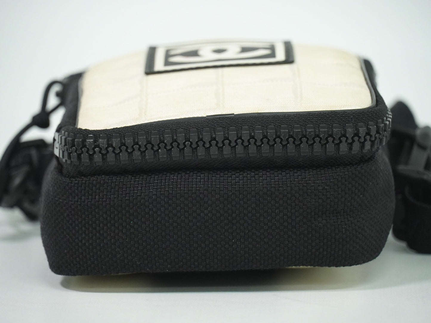 Chanel Sport Line Crossbody Bag Coated Canvas, BEIGE, CANVAS, Crossbody bag