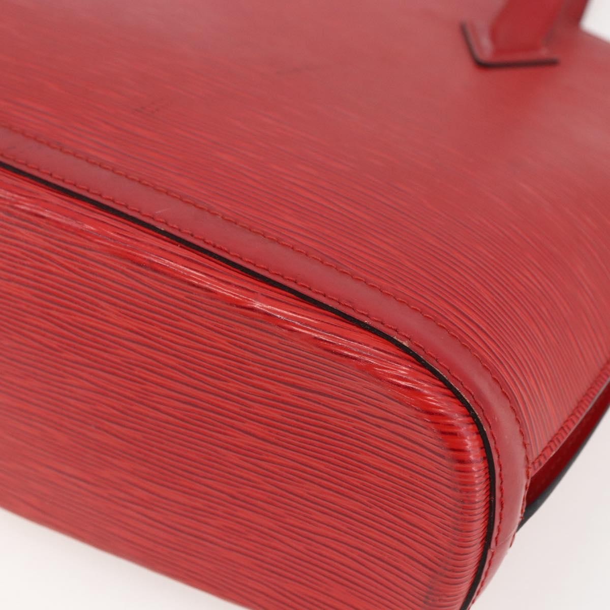Louis Vuitton Lussac Handbag Epi Leather, RED, LEATHER, Shoulder bag