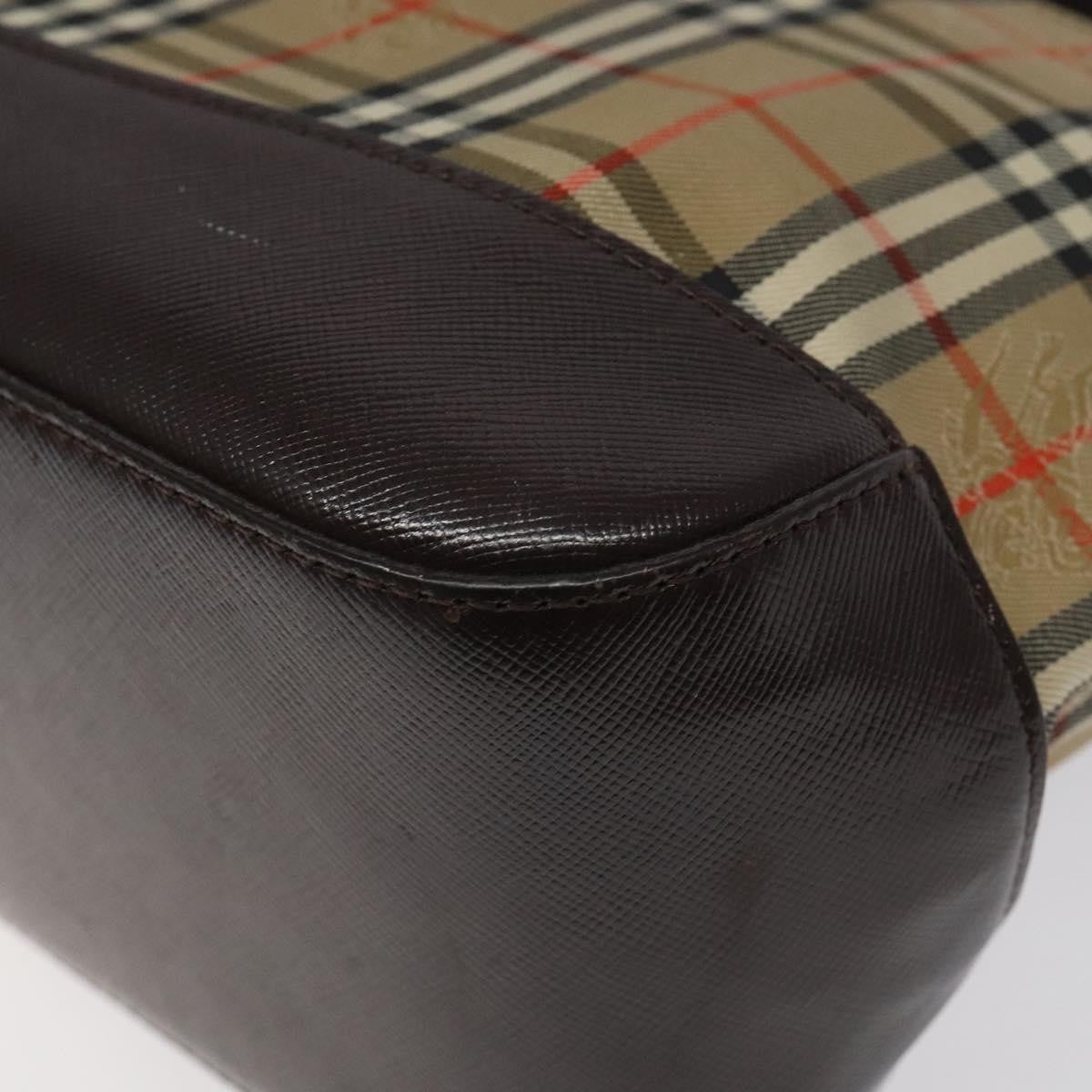 Burberry Nova Check Handbag Nova Check Canvas and leather, BEIGE, CANVAS, Handbag