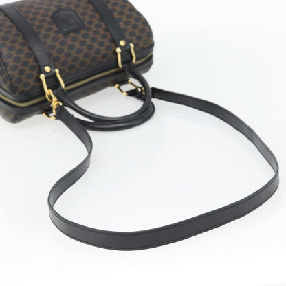 Celine Macadam Handbag Macadam with leather, Black, Canvas, Handbag