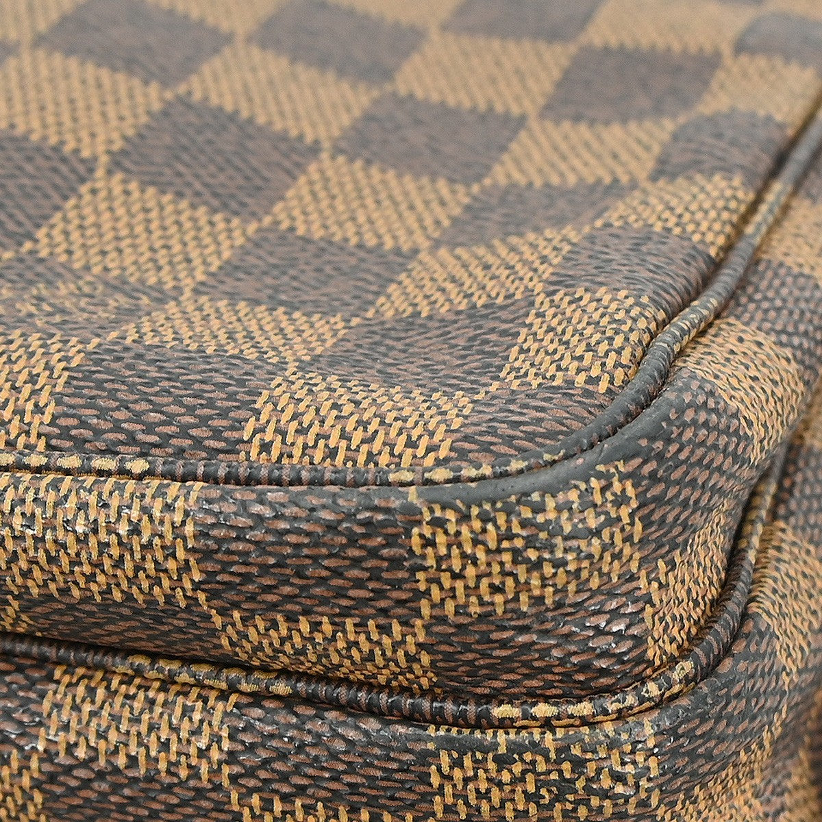 Louis Vuitton Naviglio Handbag Damier, BROWN, CANVAS, Shoulder bag