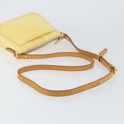 Louis Vuitton Minna Street Handbag Monogram Vernis, YELLOW, PATENT_LEATHER, Shoulder bag